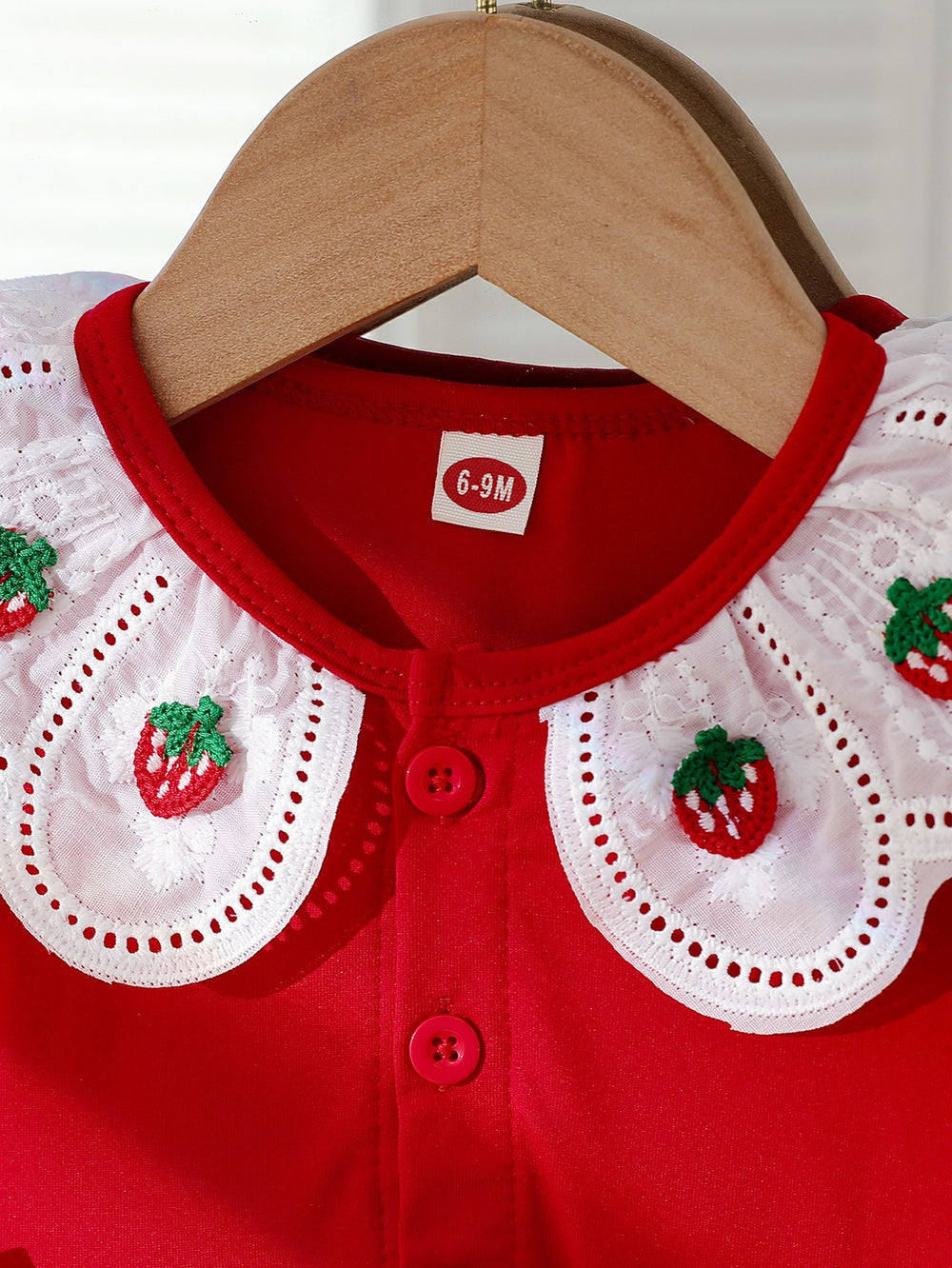 cross-border pastoral style ins-inspired baby & toddler cute strawberry collar bow princess dress - exclusively for cross-border e-commerce