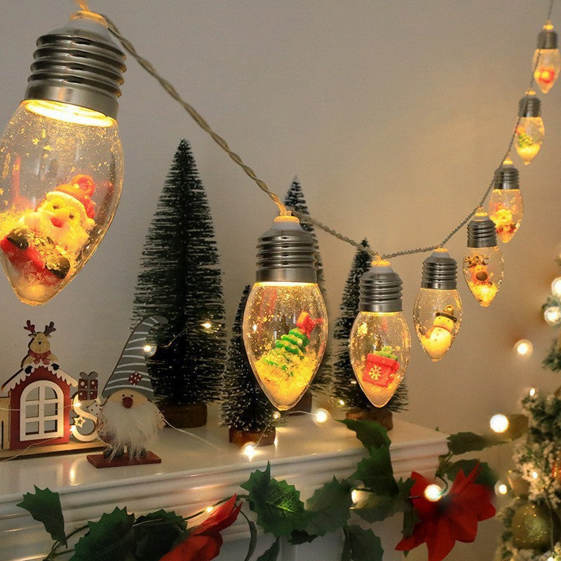 New wholesale LED bulb light Christmas chandelier light string Christmas tree wall hanging light gift living room decoration box light