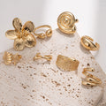 jewelry wholesale, european and american style, ocean-themed starfish ring set, beach vacation style, accessible luxury, high-end hand jewelry