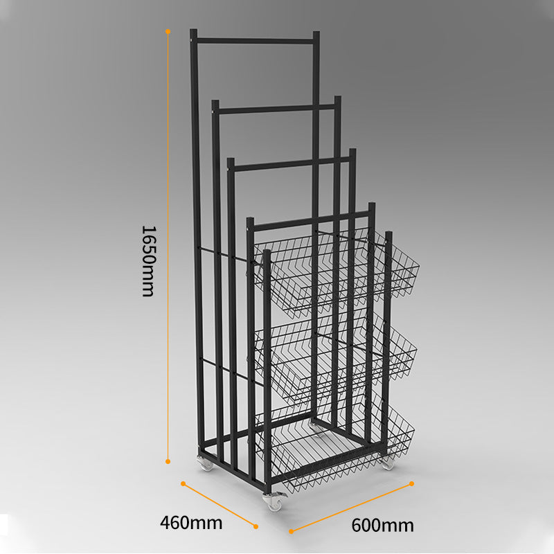 Shelf Mingchuang Umbrella Display Rack Folding Sun Umbrella General merchandise Mobile Wrought Iron Storage Display Rack