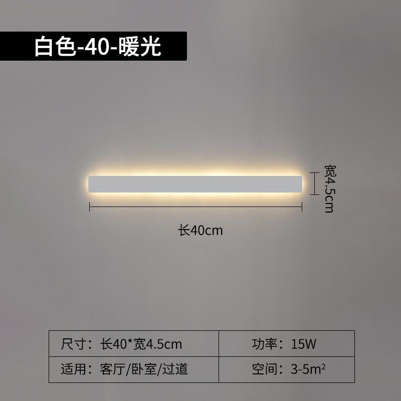 Long strip wall lamp modern casual living room sofa background wall lamp normcore bedroom bedside lamp aisle staircase lamp