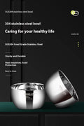 Thickened stainless steel double-layer soup bowl - heat-resistant & insulated stainless steel tableware - kitchen utensils in stock