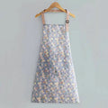 Blue + front large pocket + halter neck