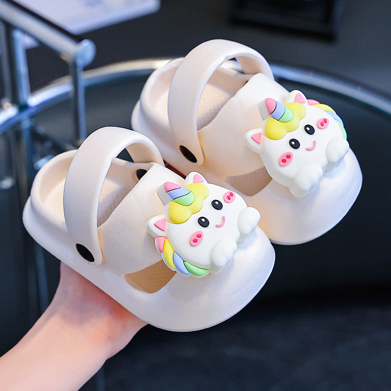 Girls' summer baby sandals infant toddler clogs beach shoes outdoor indoor slippers