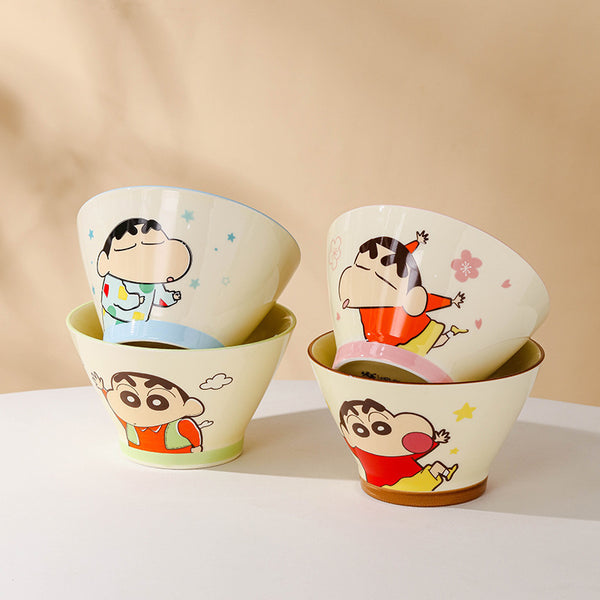 Crayon Xiaoxin Ceramic Hat Bowl Household Rice Bowl High Value Bowl Ceramic Cartoon Children's Bowl Ceramic Bowl Tableware