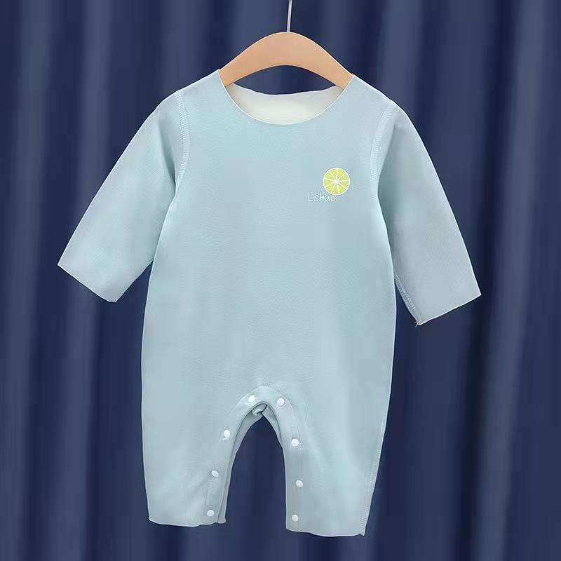 Infant and toddler german velvet romper - unisex, comfortable double-sided fleece, stylish onesie for home and crawling