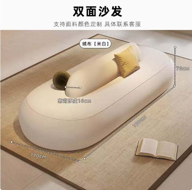 Cream style designer double-sided sofa clothing store hotel club lobby reception area rest area