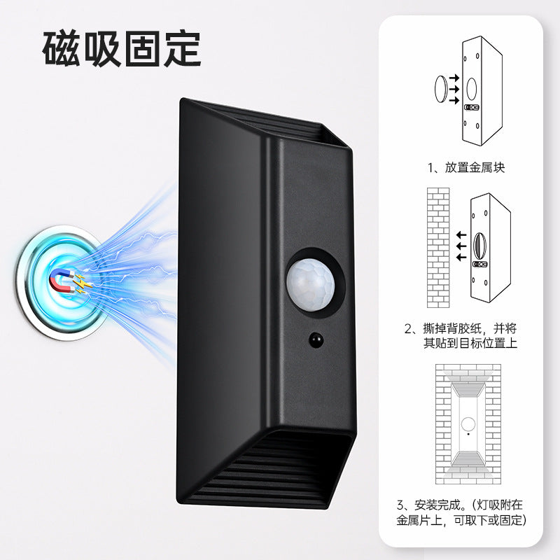 Rechargeable smart motion sensor wireless remote control magnetic led wall light (no wiring required)
