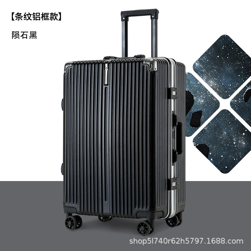 Manufacturer aluminum frame suitcase 24-inch password case 20-inch student fashion boarding case 26-inch universal wheel suitcase
