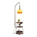 Medieval style living room fishing floor lamp next to the sofa classy bedroom bedside table storage accessible luxury atmosphere table lamp