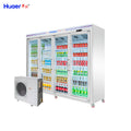 Huaer beverage cabinet four-door separates machine refrigerator display cabinet convenience store vertical freezer commercial supermarket beer cabinet