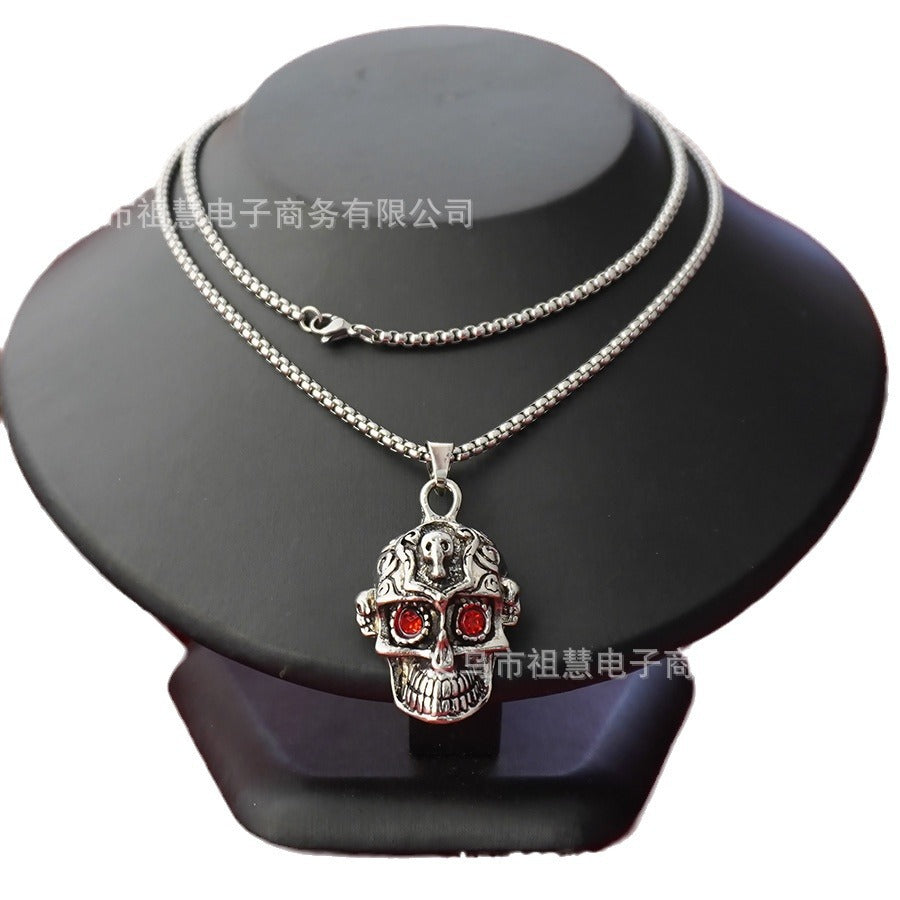 new arrivalretro halloween women's pendant skull necklace christmas gift