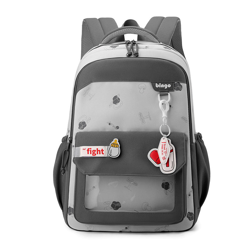 New schoolbag backpack girls simple leisure student bag college style backpack junior high school high school campus schoolbag