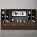 Company office cabinet wooden floor-standing file cabinet file cabinet background cabinet information cabinet wooden board storage cabinet bookcase high cabinet