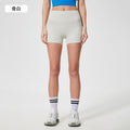 Spring/summer new women's seamless yoga shorts - double-sided brushed training running sports 3/4 length hot pants s2046