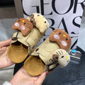 New girls' slip-on birkenstock-style sandals - toddler & little kid sizes - 2026 spring/autumn collection - cute cartoon design, comfortable & easy to wear