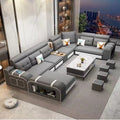 Modern minimalist cat-scratch resistant tech fabric sofa - removable & washable - living room modular furniture for all sizes