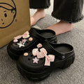 Thick sole crocs women's slippers summernew arrivaltrendy home outdoor heightenednon-slipboutiqueins beach sandals