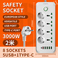 European power strip, european standard wiring, russian, german, korean round european standard switch, for home socket, multiple usb