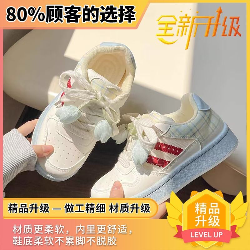 New girls' athletic shoes - spring/autumn collection for kids & teens - leather upper, soft sole, casual sneakers, breathable