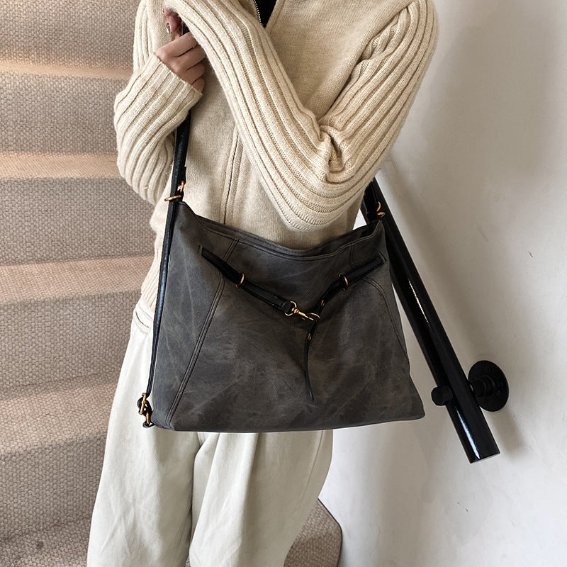 Premium sense retro large-capacity backpack bag women's 2025 autumn and winter new multi-purpose shoulder messenger bag tote bag