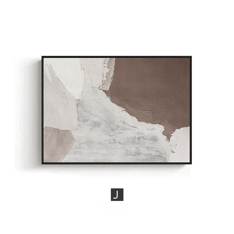 Customized wabi-sandy wind abstract living room meter box decorative painting Nordic wind push-pull electric box hanging painting weak electric box blocking painting