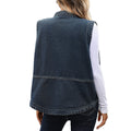Fashion cross-border foreign trade  new arrival washed casualeasiest for matchslimming lookloose denim outweartops women's fashion