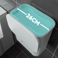 Bathroom trash can toilet for home with lid wall-mounted slit kitchen special bucket bathroom flip-top cylinder
