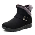 Winter slip-on fleece-lined cotton shoes heattech ladieswear shoes non-slipthickened cotton shoes for middle-aged and elderly people flatsnon-slip granny shoes