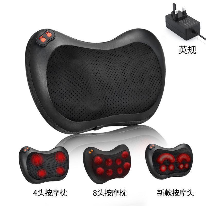 Wholesale cross-border electric neck massager pillow - multifunctional car & home shoulder, neck, waist, abdomen, and back massager