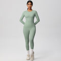 new arrival: tight-fitting long sleeve yoga set - high-waisted butt-lifting yoga pants for outdoor running and fitness