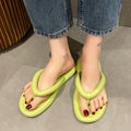 Women's summer flip-flops: durable, non-slip, thick-soled, washable eva korean style casual beach flat sandals