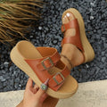 Plus size women's wedge flip-flops -  summer new arrival - stylish outdoor wear, perfect with skirts, non-slip slides