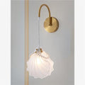 French cream style glass feather wall lamp - bedroom, bedside, living room, background wall, popular corridor, light luxury lighting fixture