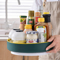 Rotating spice rack, rotating storage box, bathroom organizer, rotating makeup tray, fruit plate rotating stand