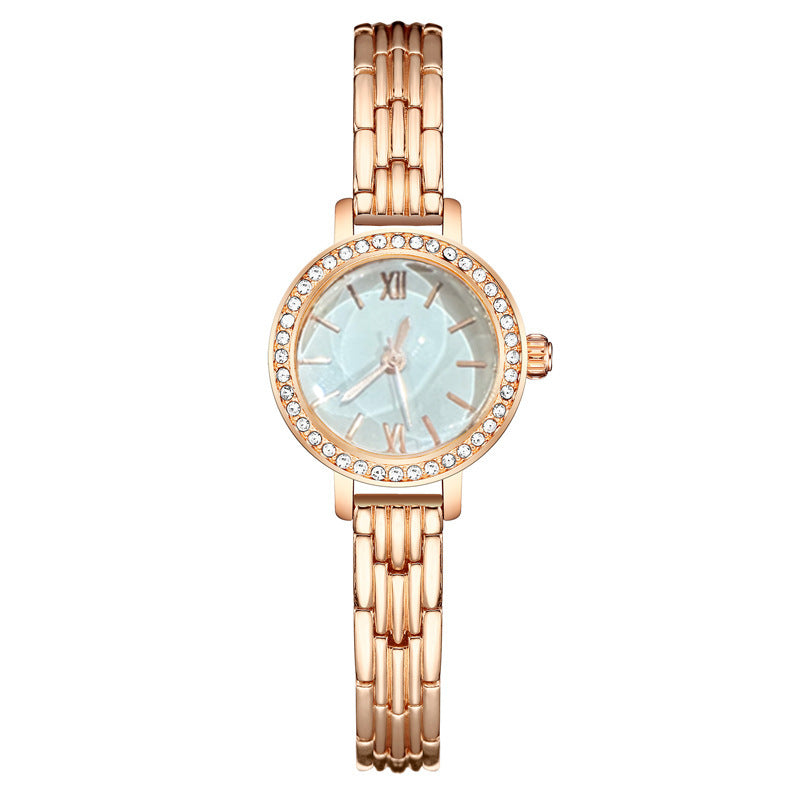Factory wholesale douyin live broadcast hot selling small gold watch women's small dial accessible luxury watch mother-of-pearl dial