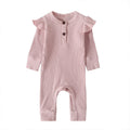 Baby casual romper children's new arrival baby pit strips girl long sleeves jumpsuit children's clothing fashion