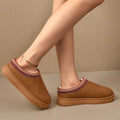 winter collection: plus-size, thick-soled, fleece-lined, closed-toe slippers for women (sizes 36-43). perfect for cross-border e-commerce. available for dropshipping on  and