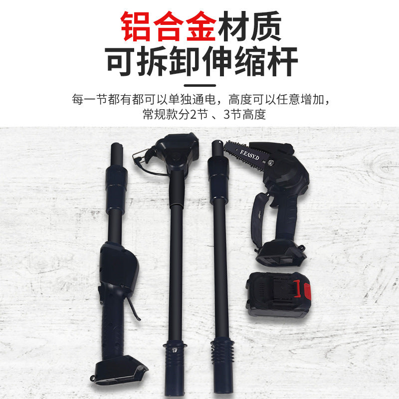 Electric hardware mini electric chain saw rechargeable for home electric saw lithium electric telescopic pole saw tree saw small tools special
