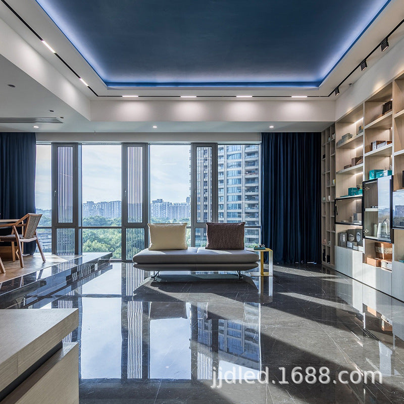 Magnetic track light borderless living room led spotlight shopping mall store surface mounted concealed without main lighting household G20