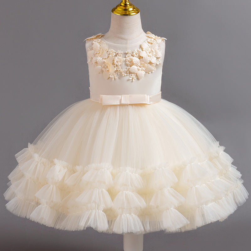 in stockgirl princess dress tutu cake skirt first birthday birthday dress dresskids dress
