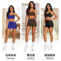 Built-in bra tank top yoga vest - women's activewear for running, sports, and fitness