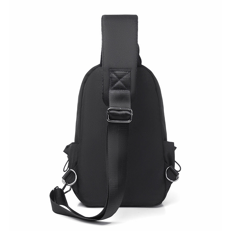 Cross-border fashion simple casual messenger bag trendy business men's breast bag travel commuter office shoulder bag wholesale