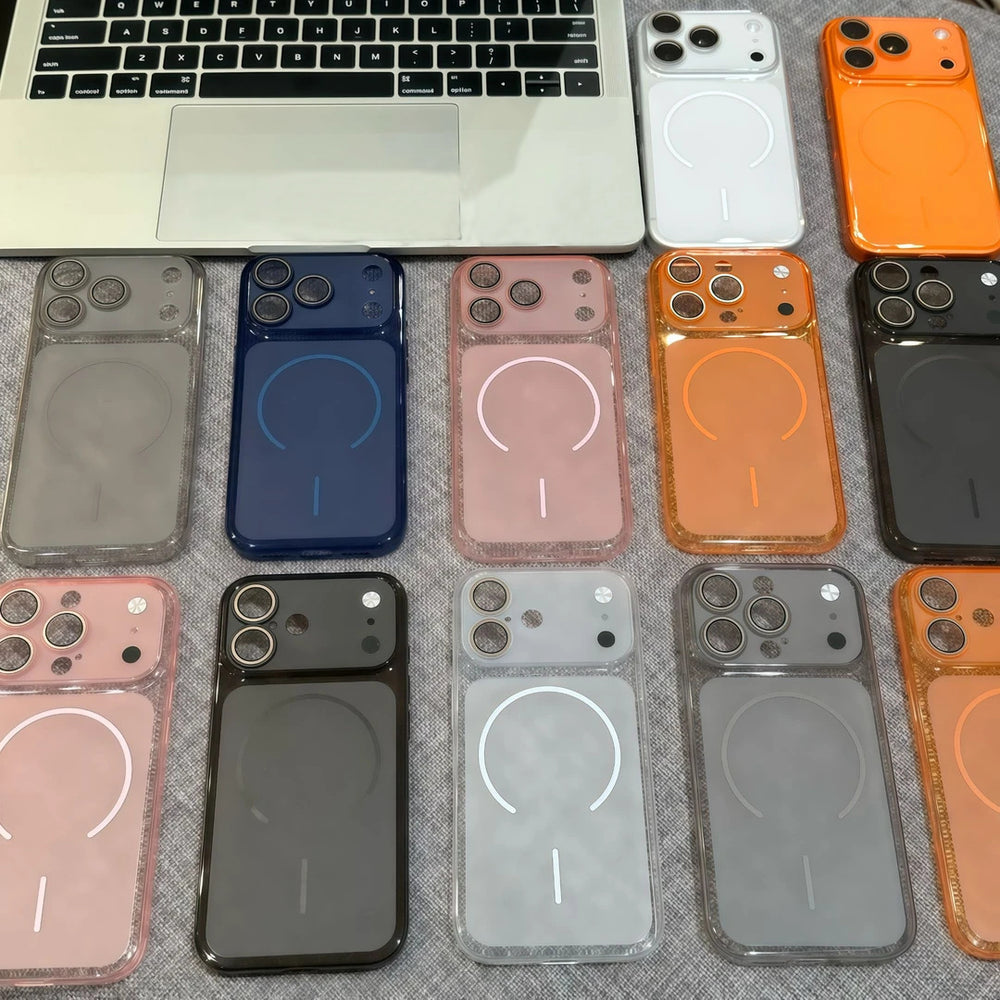 Instantly upgrade to iphone 17: second-generation compatible, ultra-thin transparent magnetic ring protective case for iphone 13/16 - wholesale