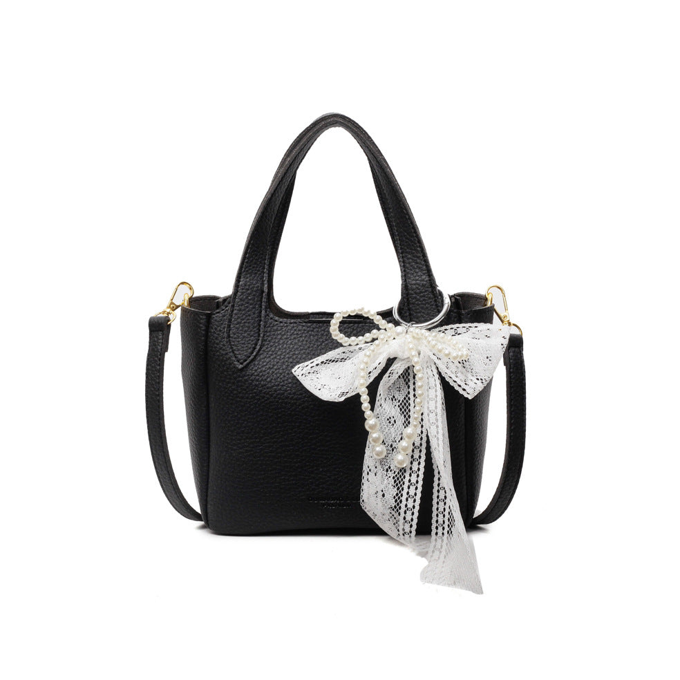 Foreign trade advanced sense small bag women 2025 new fashion versatile messenger bag summer super fire handbag bucket bag
