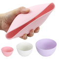 Beauty mask tool imitation silicone bowl mask bowl soft plastic bowl large, medium and small tpr material soft glue mask bowl