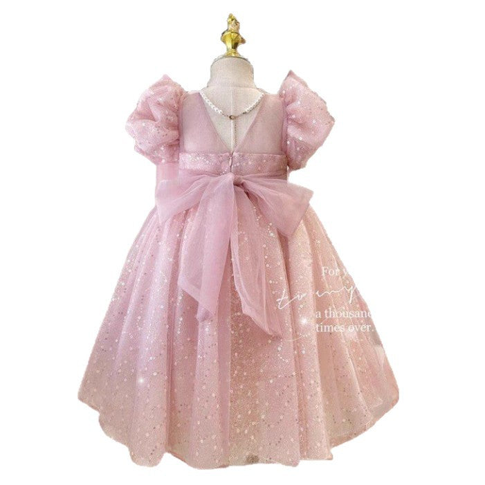 Girls'  summer new arrivals: baby girl mori-style dress, summer puff sleeve bestseller, trendy princess dress for baby girls