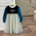 Girls' dress  spring new style chic baby girl birthday dress frozen queen anna princess dress