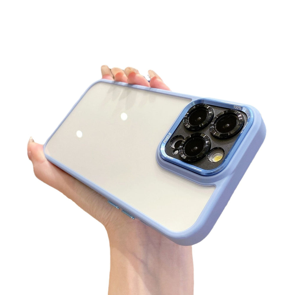 New iphone 16 armor case with eagle eye design, colorful border, transparent protective cover for iphone 14 and 13 pro