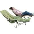 Simple foldable bed four-position adjustable recliner portable moon chair office lunch break four-position adjustable recliner lying bed